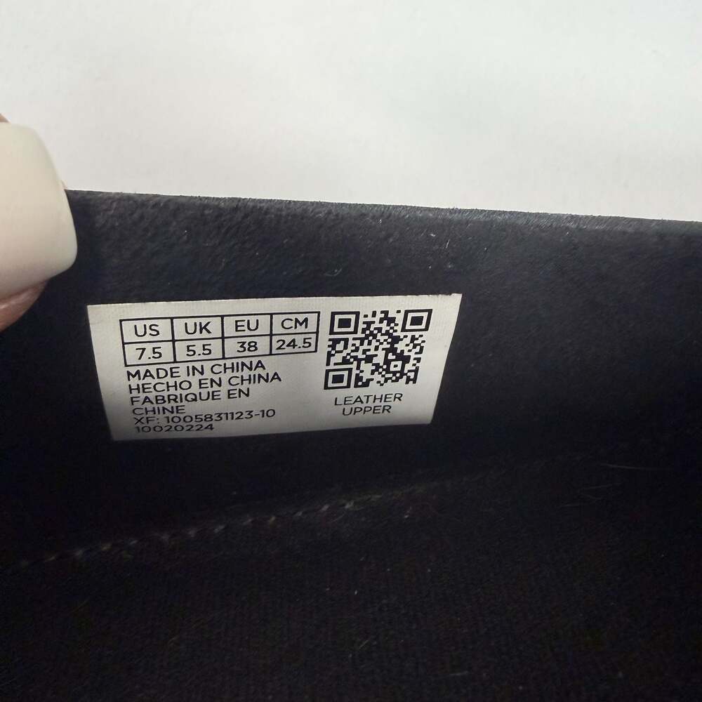 TOMS Women's Cara Lug Sole Penny Loafer Black Leather Size 7.5 - Picture 5 of 5
